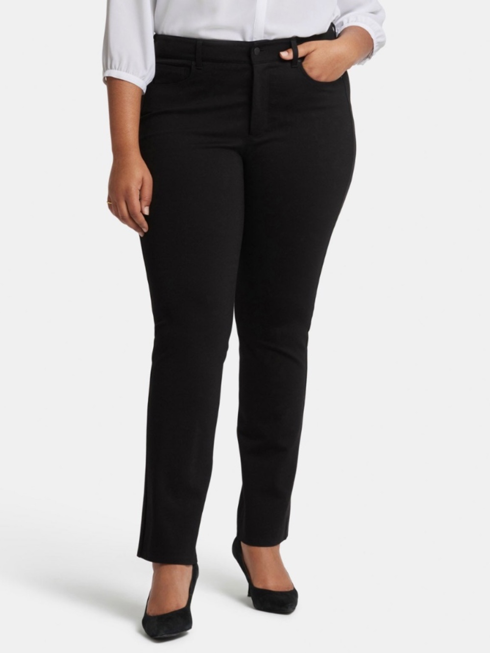 NWT NYDJ Marilyn Straight Pants Plus Size in Ponte Knit Size 16W